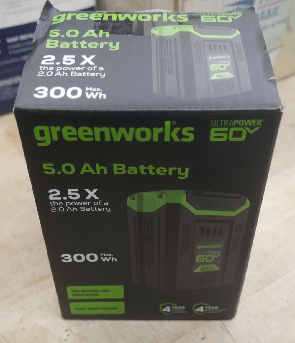Genuine Greenworks 60V, 5Ah Lithium-Ion Battery - LB6051 new open box