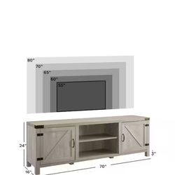 70 inch farmhouse tv stand brand new in box