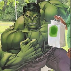 Marvel Superhero Incredible Hulk Life Size Cutout Cardboard Birthday Party Decoration Backdrop