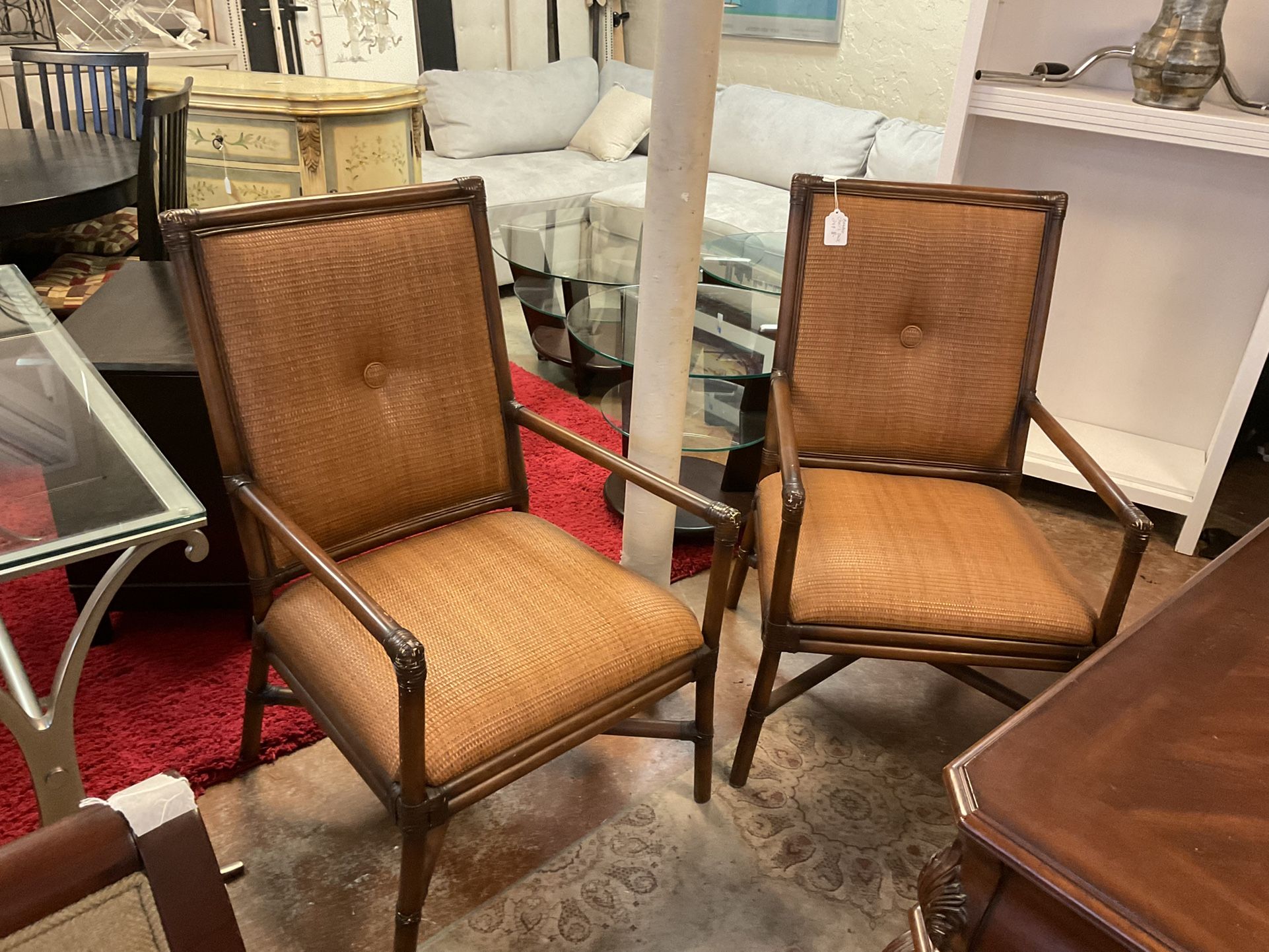 Pair Accent Arm Chairs