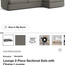 Local ONLY Crate And Barrel Sectional