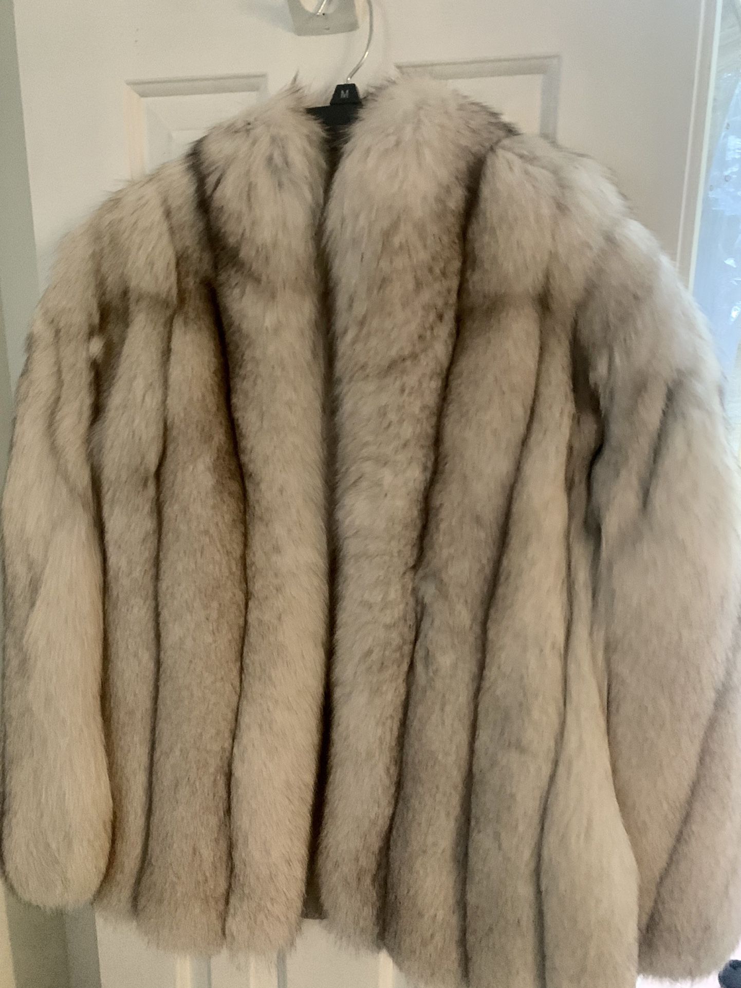 NORWEGIAN Blue fox Fur Coat 