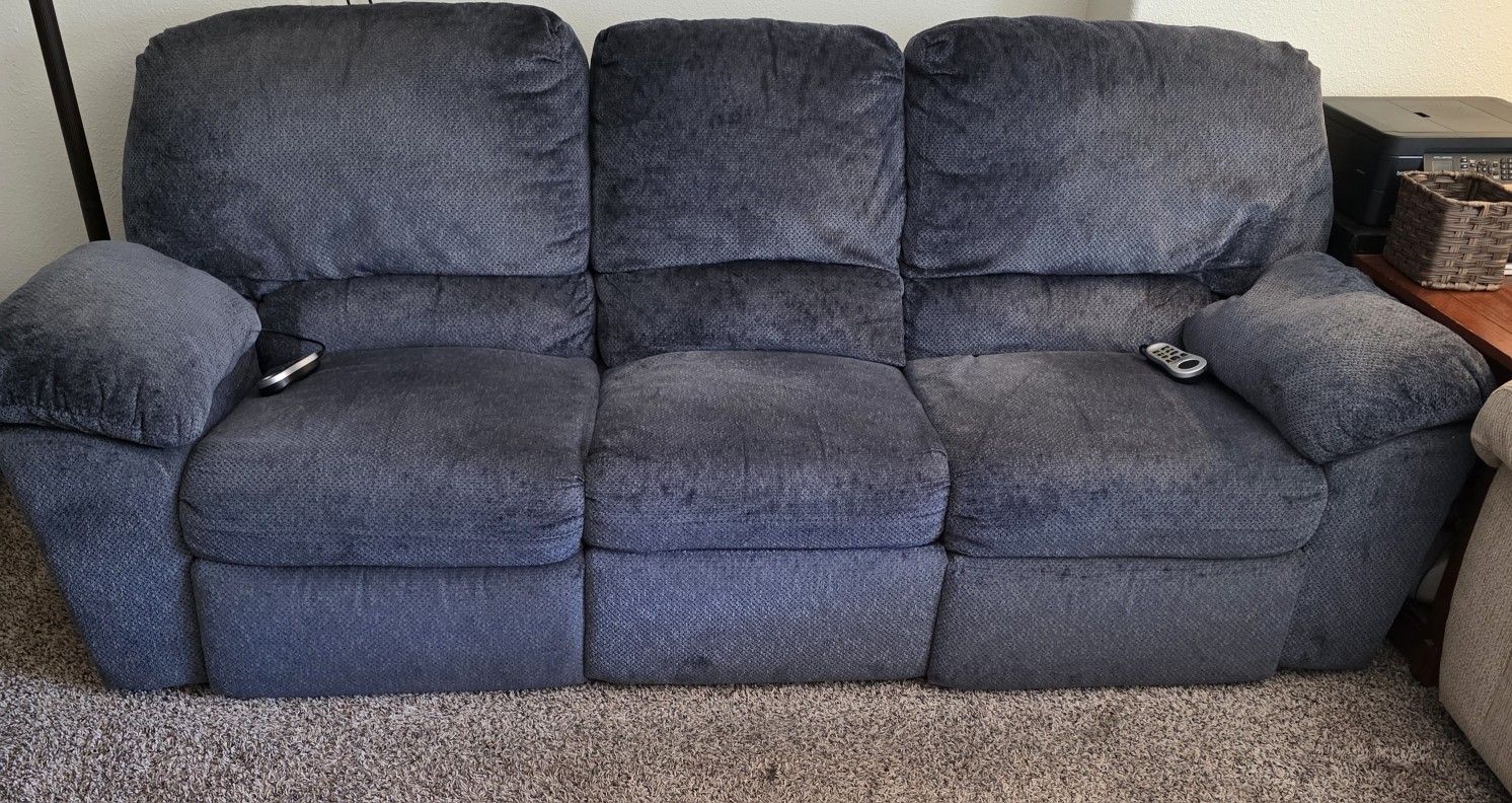 Blue Massage Sofa