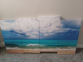 4 piece ocean picture