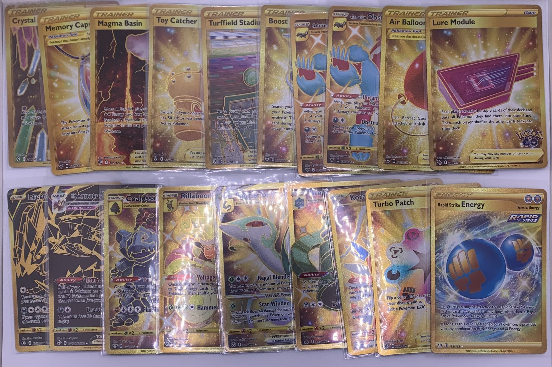 Pokemon Gold Cards