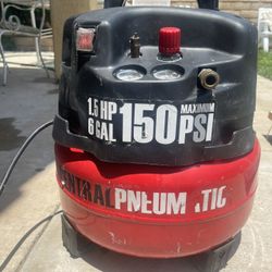 Central Pneumatic 6 gal. 1.5 HP 150 PSI Professional Air Compressor