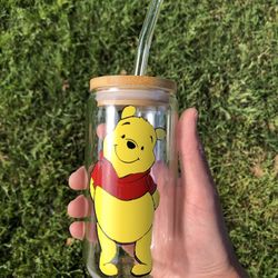 New Pooh Glass Cup