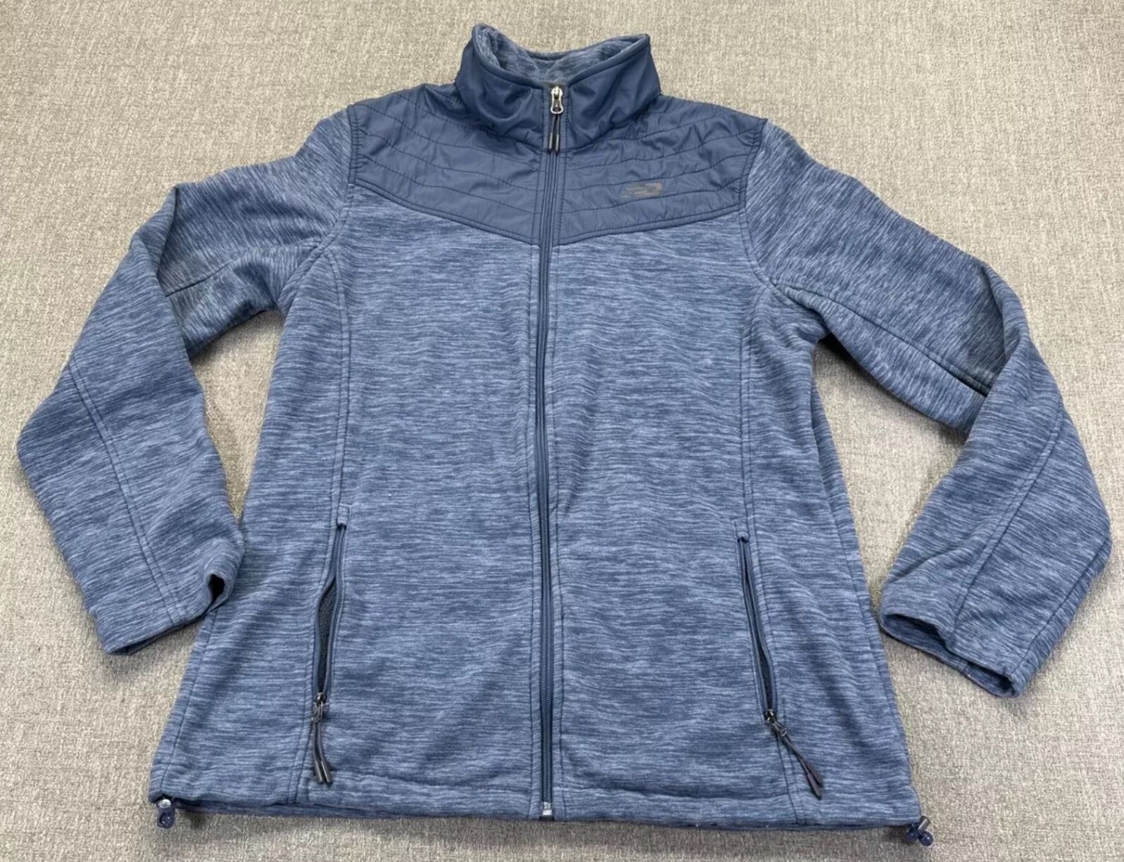 Women’s New Balance Fleece Jacket, size medium Blue Heather Full Zip
