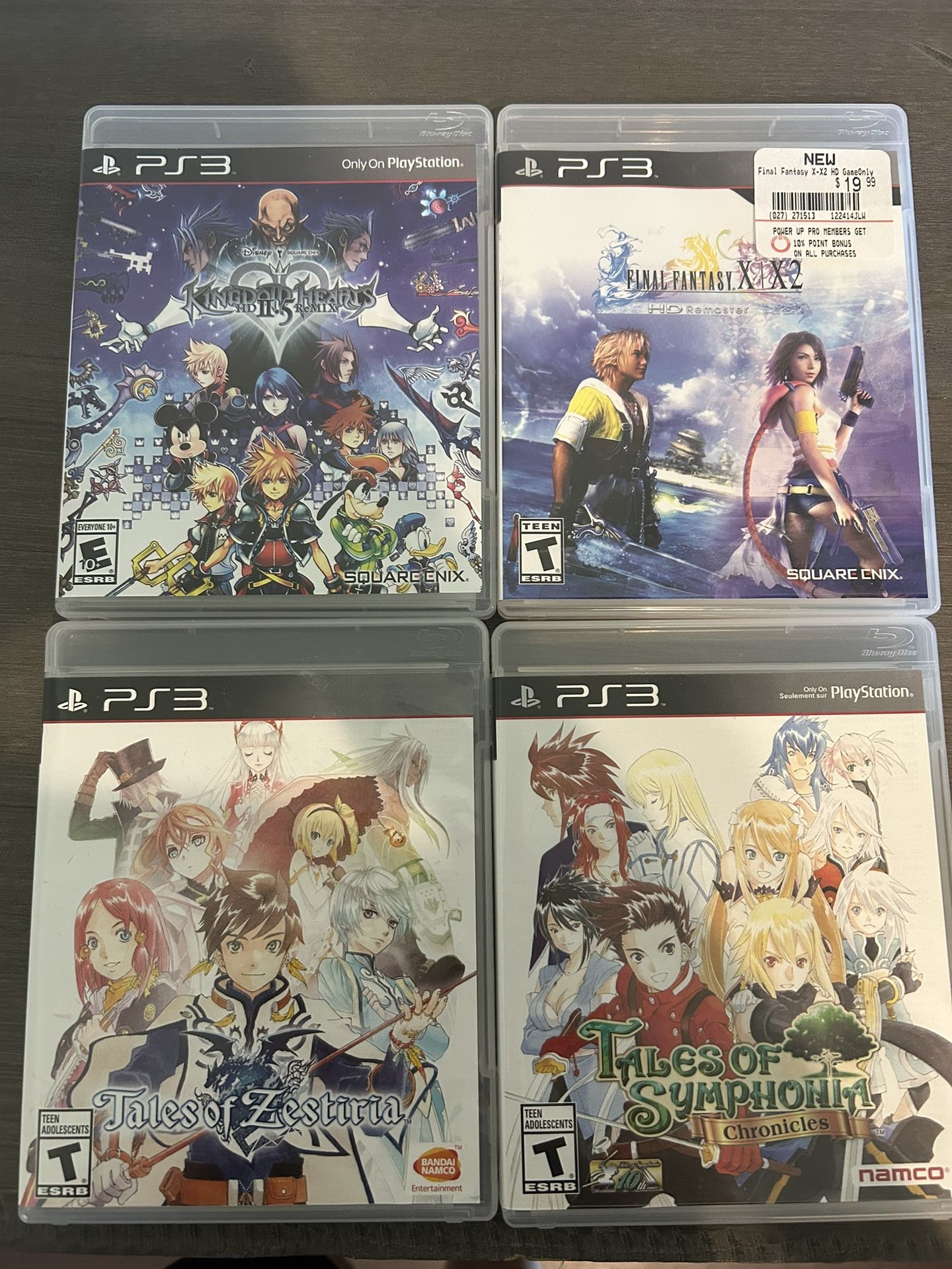 Final Fantasy and Kingdom Hearts PS3 Game Lot