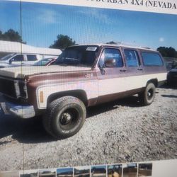 FOR PARTS A 1978 GMC SUBURBAN 4X4