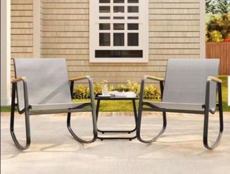 Patio rocking chairs out of your chairs brand new in the box outdoor rocking chair set 🆕✅