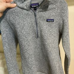 Light Gray Patagonia Quarter Zip Better Sweater Fleece $20