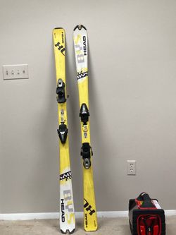 Head BYS Adult Skis with Bindings - 160 cm