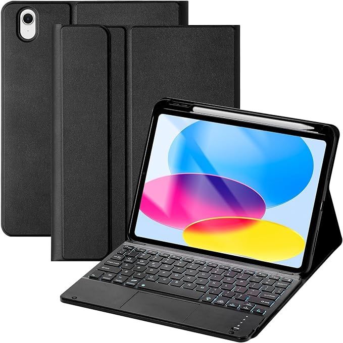 iPad A16 11th 10th Generation Case with Keyboard