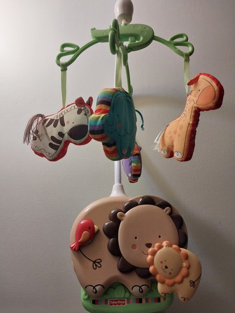 Crib mobile carousel for children