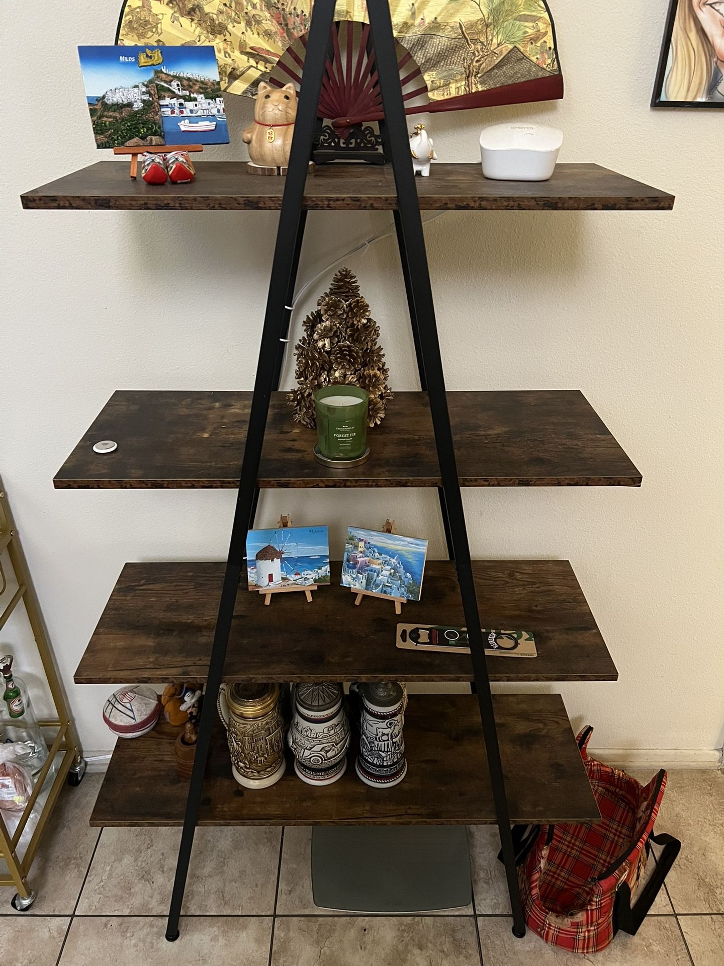 A-Shaped Bookcase 4 Shelves