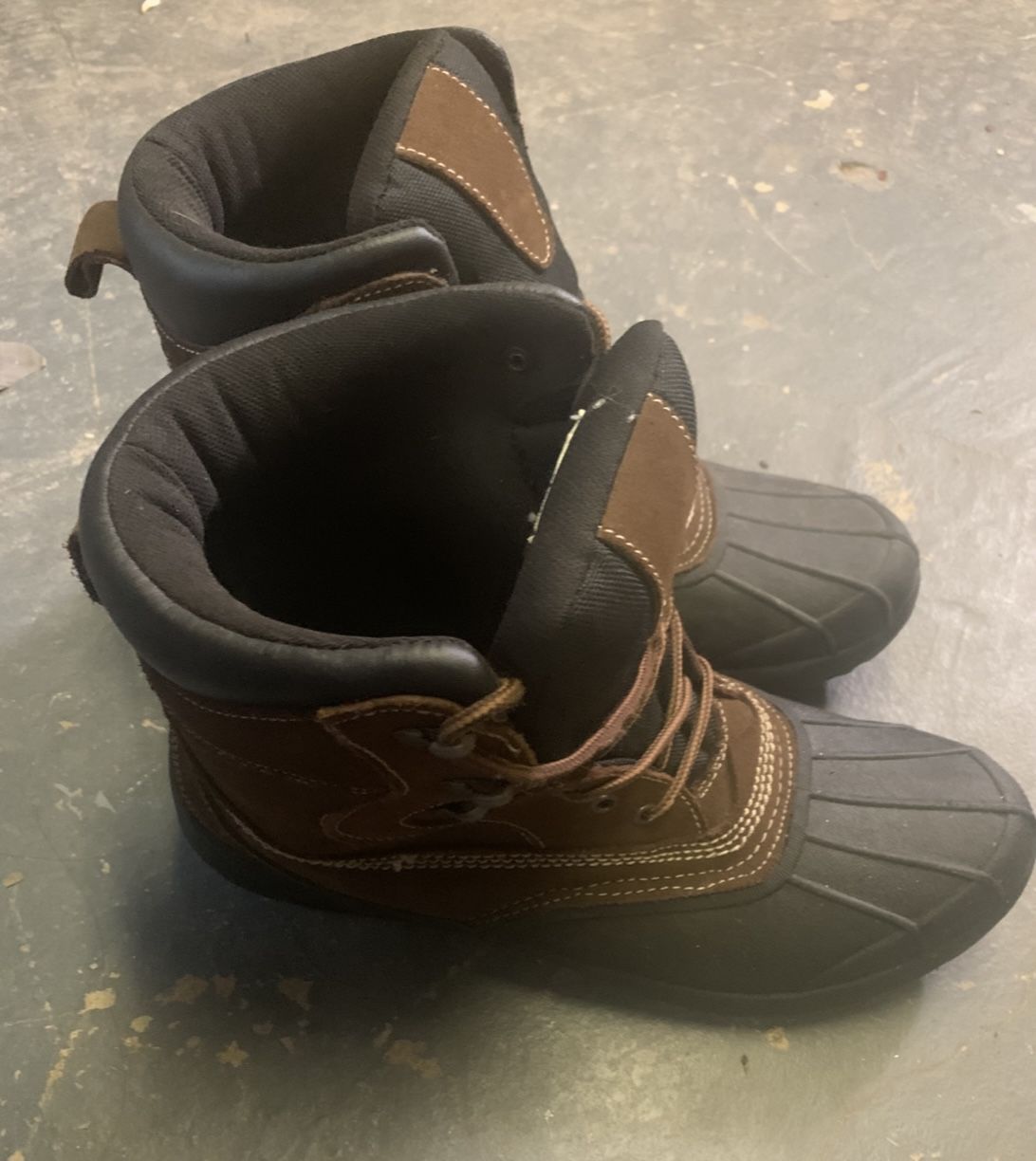 Mens Rugged Exposure Size 12 Winter Boots Rubber Leather Hunting/Hiking/Duck Sho