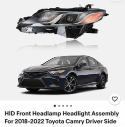 2018 2020  Toyota Camry headlight driver side oem