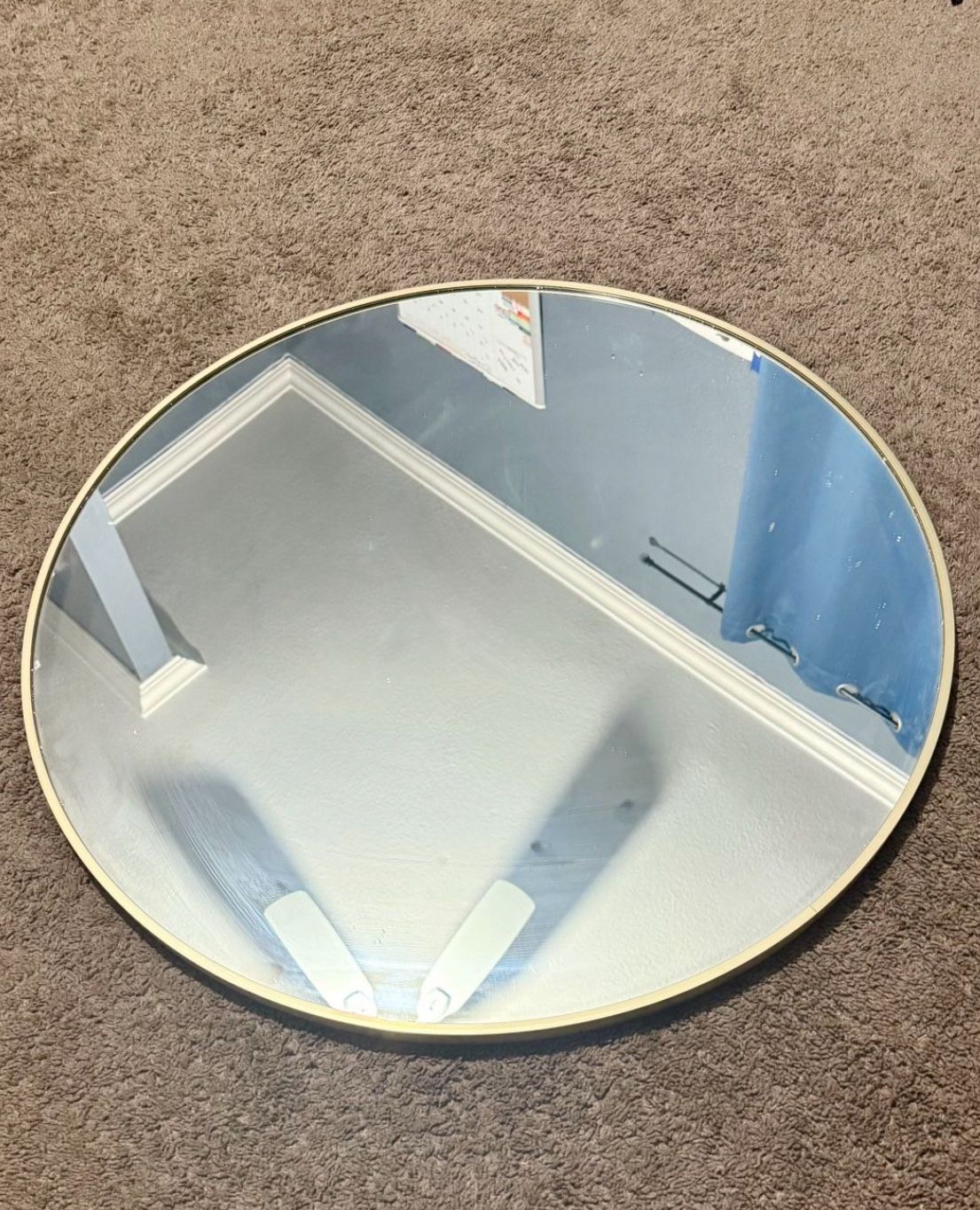Gold Round Wall Mirror – 24” (2ft)