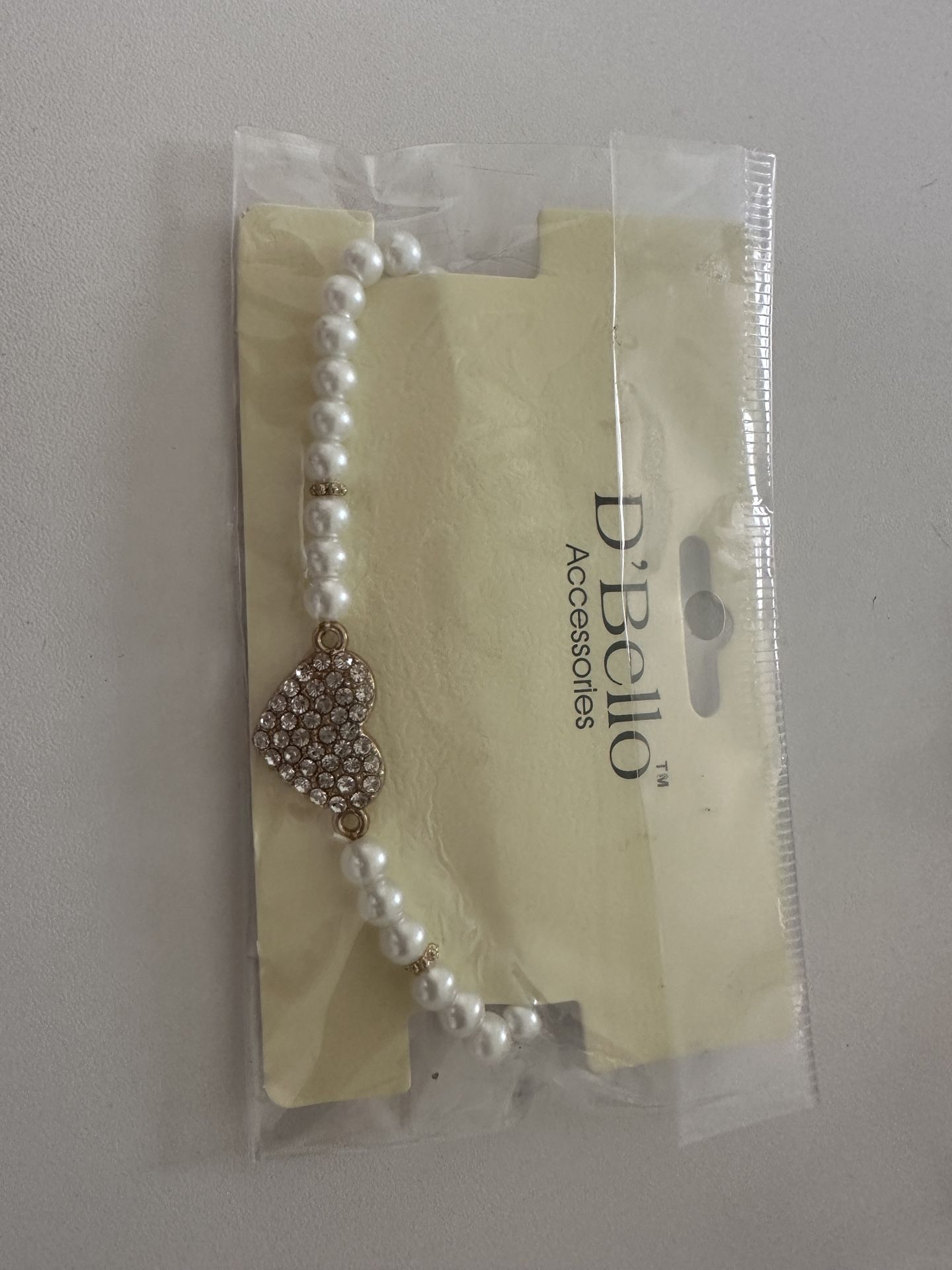 D’Bello accessories heart bracelet