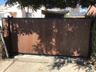 Wood and metal gates