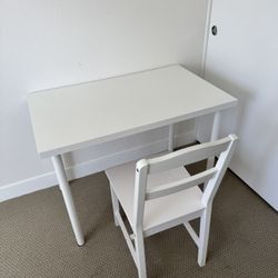 IKEA Desk + HAUGA Chair Set – Like New – $70 ($60 if picked up by 3/2)