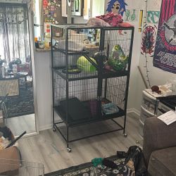 Two tier small critter cage