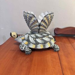 Vintage Porcelain Turtle 12”H