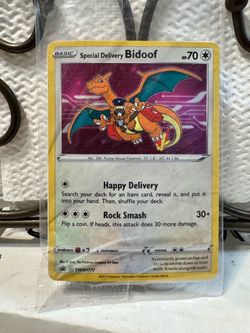 Pokémon Special Delivery Bidoof SWSH177 Promo Card