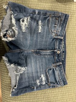 American Eagle Distressed Denim Jean Shorts