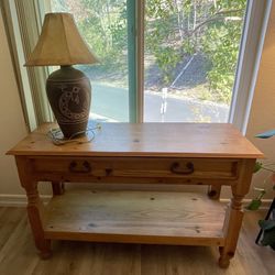 Mexican Pine Sofa Table 