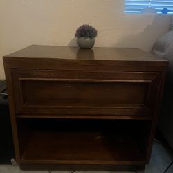 Wooden Side Table With Drawer