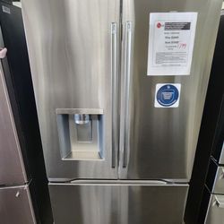 24 cu. ft. Counter Depth MAX Zero Clearance 3-Door French Door Refrigerator with Craft lce in PrintProof Stainless Steel