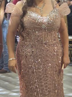Rose gold dress
