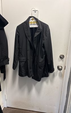 Banana Republic Black Raincoat Blazer
