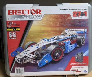 ERECTOR by Meccano championship race car 27 in 1