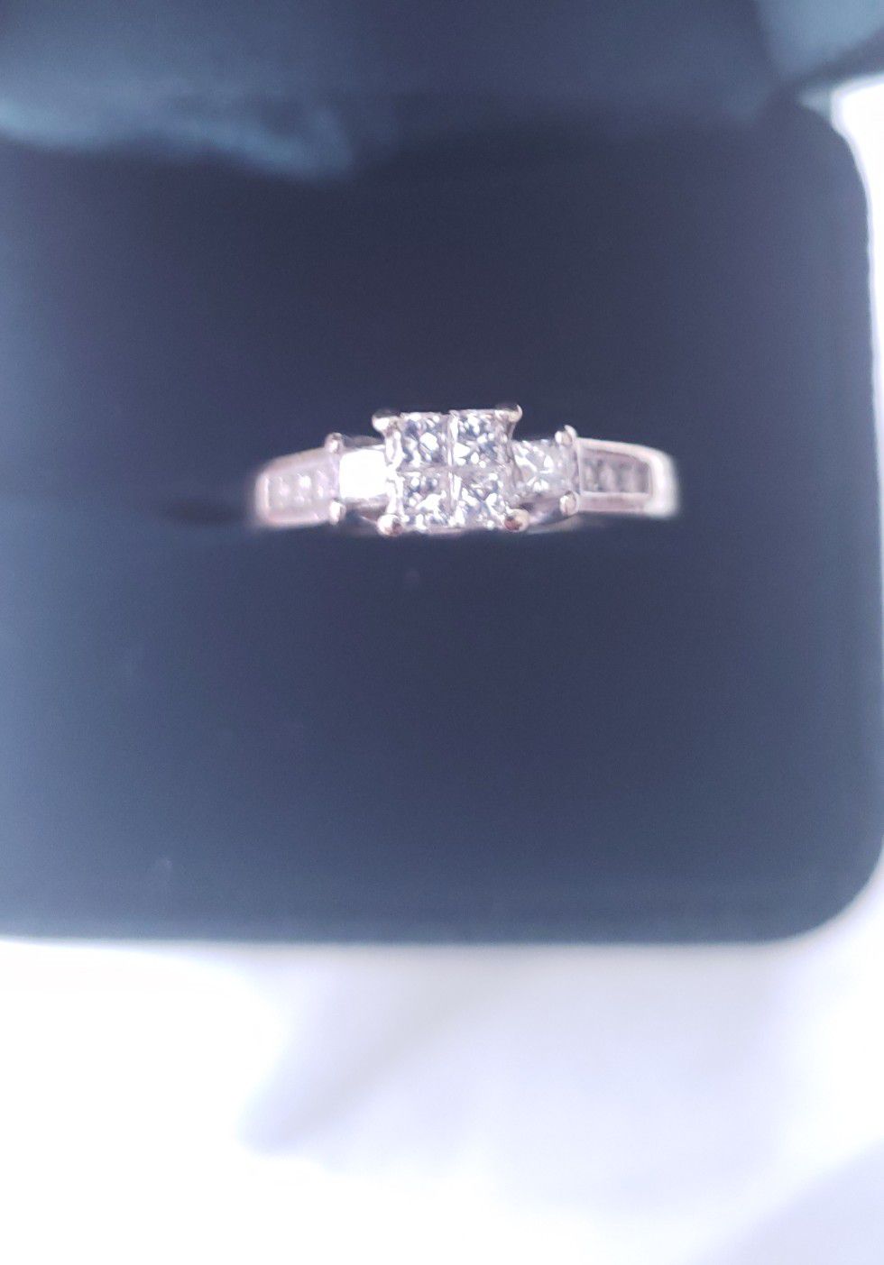 Gorgeous 4-stone Princess Diamond Engagement Ring