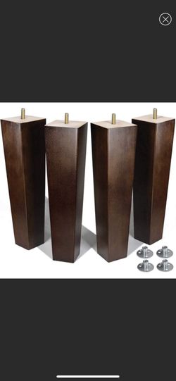 Wooden 12” Furniture Legs In Box