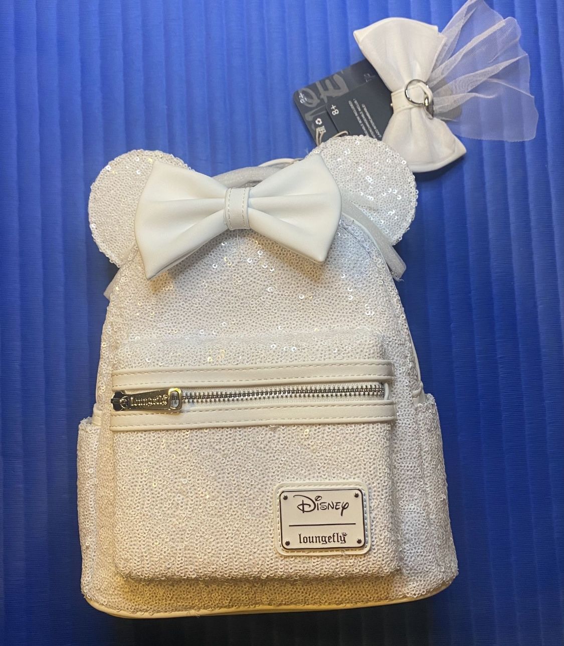 Loungefly Disney Minnie Mouse White Wedding (interchangeable  display picture 1