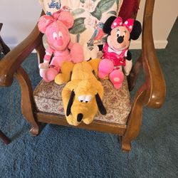 3 DISNEY STUFFED PLUSH CHARACTERS SEE DESCRIPTION 