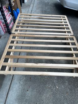 Folding bed frame