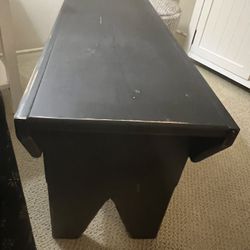 Black bench