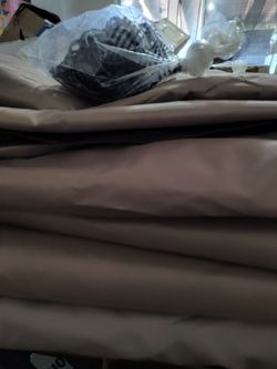 Replacement Curtains for 13 ft. × 15 ft. Wood-Framed Gazebos, Brown