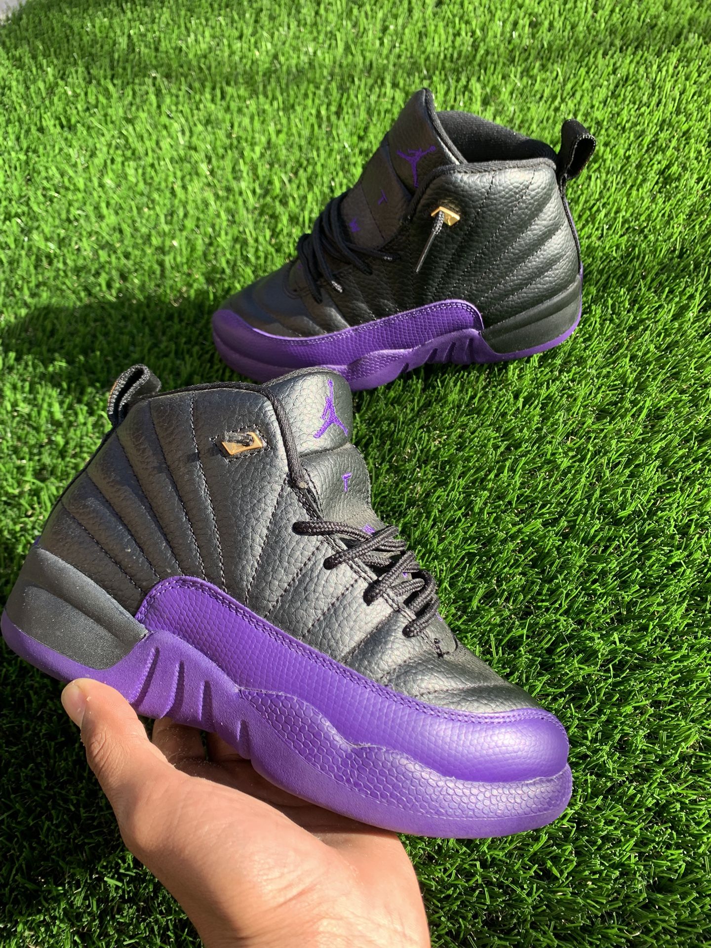 Jordan 12 Kids Field Purple