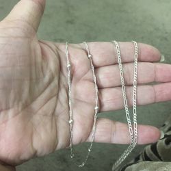 Real 925 Sterling Silver Chain Necklace $48 Each 
