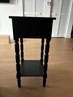 Black nightstand