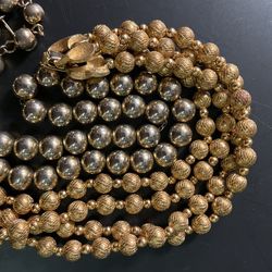 2 Vintage Gold Tone Necklaces 