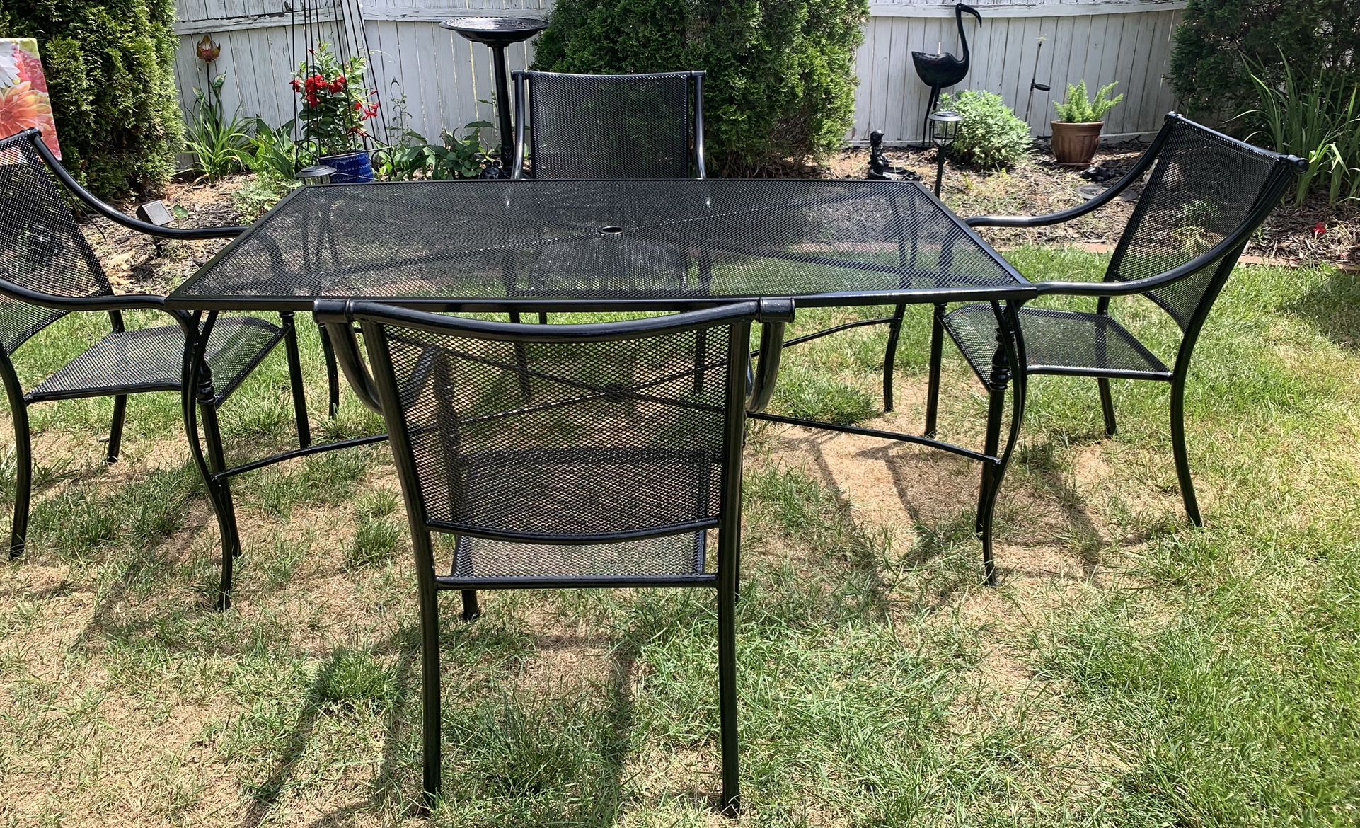 Recently Restored Wrought Iron Set