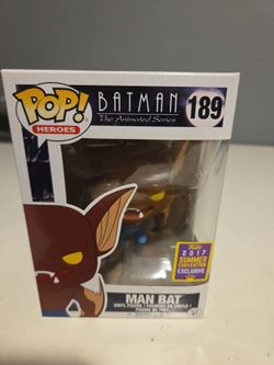 Funko Pop! Heroes Series Batman Man Bat #189 2017 SDCC Exclusive Sticker