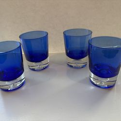 Drinking Or Cocktail Glasses Cobalt Blue